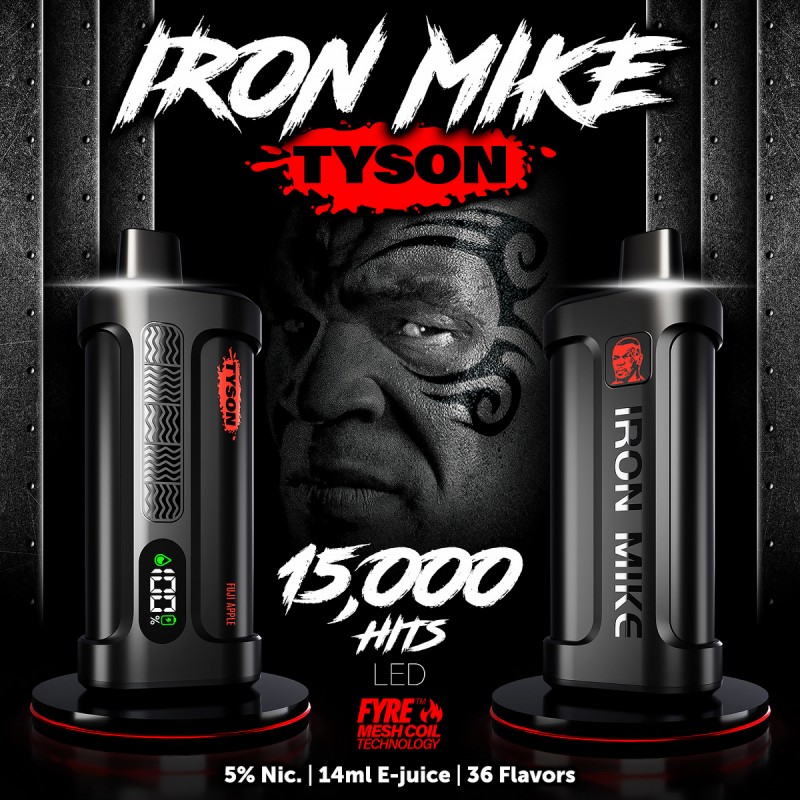 Iron Mike 15000 Disposable 5%, iron mike 15k, tyson 2.0